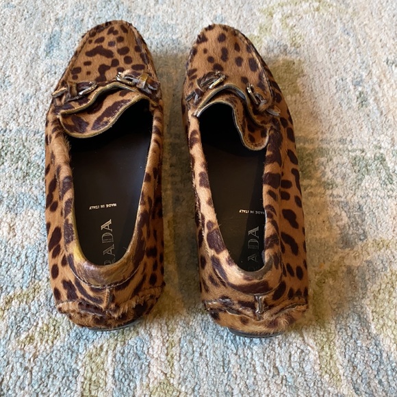 Preloved Prada Leopard Loafers, 38.5 - Picture 3 of 9